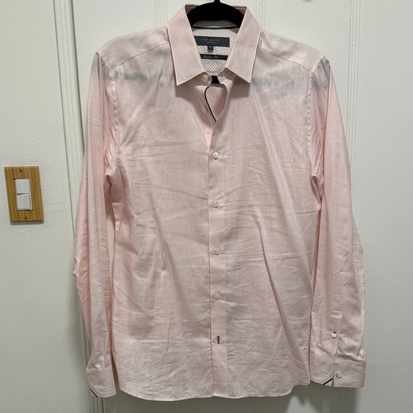 chinese dress ladies Light Pink Embroidered Fold-Neck Crepe Dress  shopaleena
